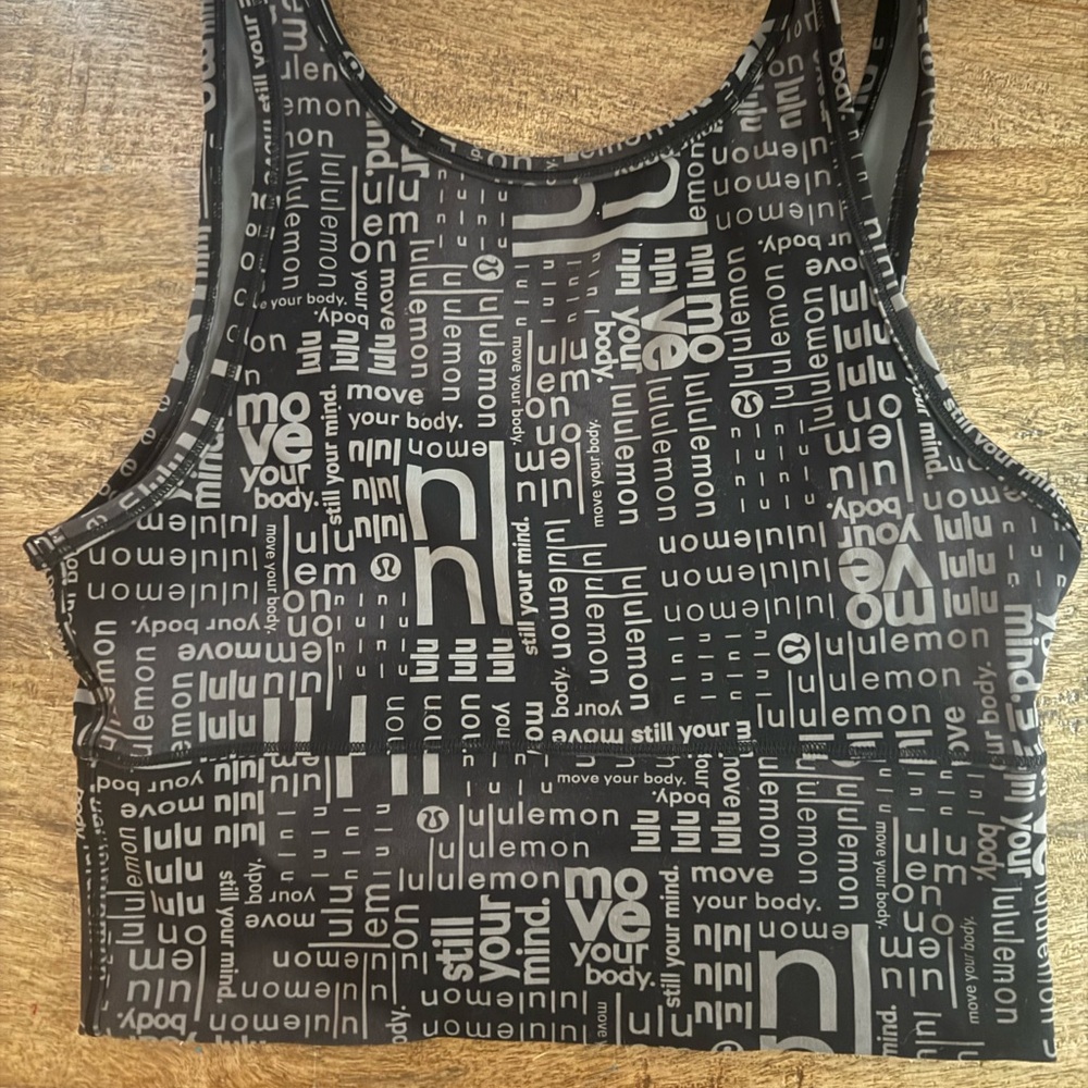 Reversible lululemon athletica Black and Gray Tank Top